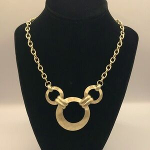 Jones New York Gold-Tone Multi Circle Link Necklace